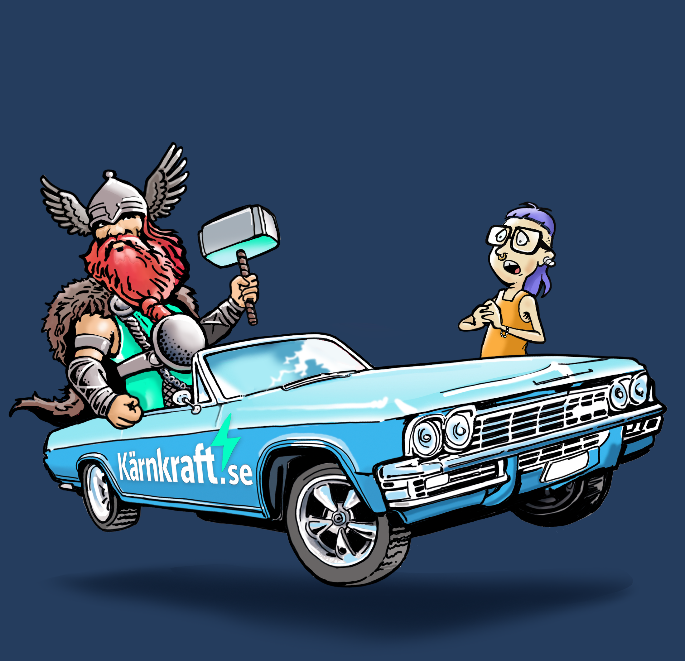 Kärnkraft × Riks Partnership Illustration